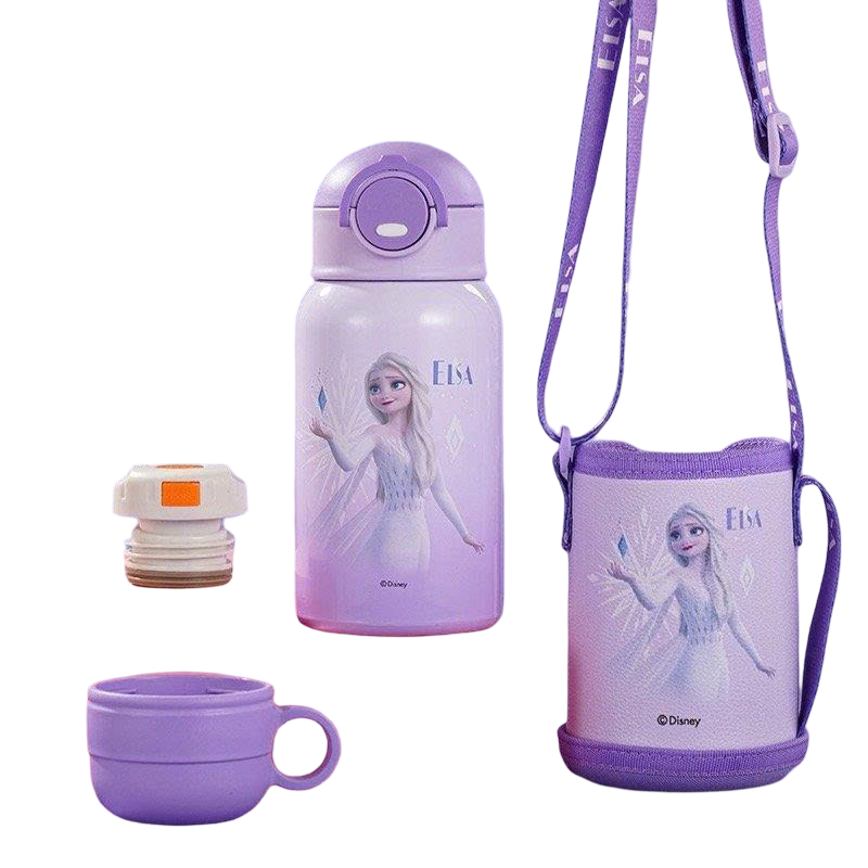 Set Bình Giữ Nhiệt Elsa Disney Đầy Đủ Phụ Kiện