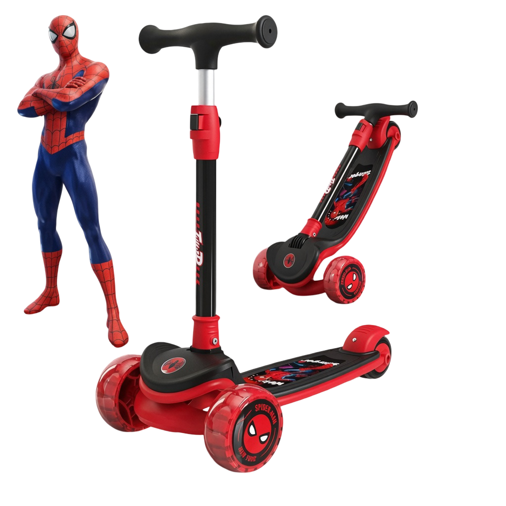 Xe Scooter SpiderMan Đỏ Đen