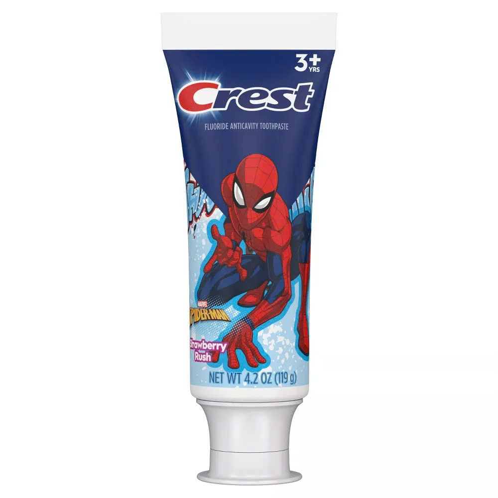 Kem Đánh Răng Crest SpiderMan vị Strawberry